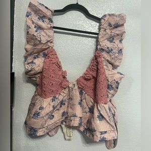 Free People crochet top